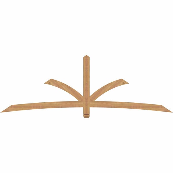 Ekena Millwork Davenport Timber Gable Bracket, Western Red Cedar, 96"W x 32"H x 1 1/2"D x 3 1/2"F, 8/12 Pitch GBW096X32X0204DAV00SWR - main